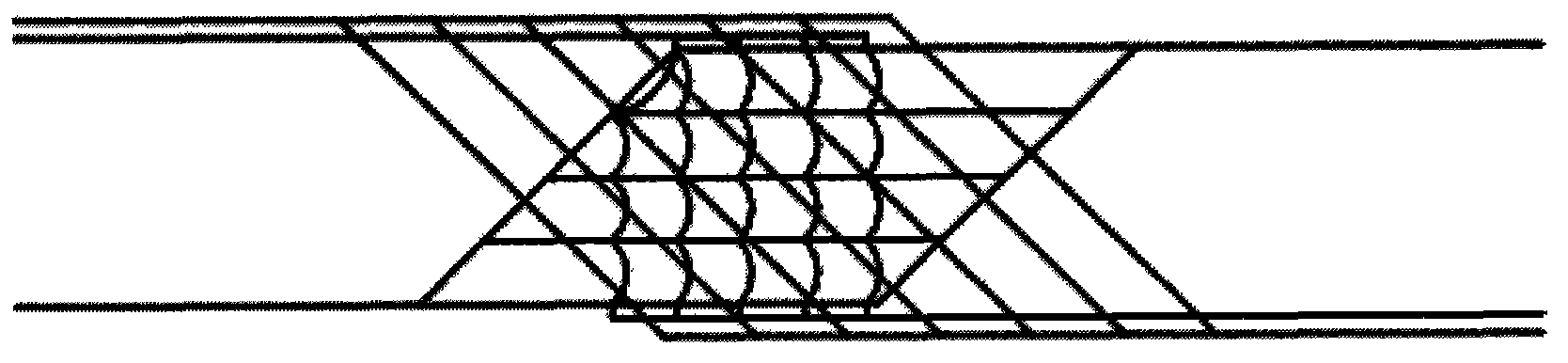 Cycle pathway micro-vessel network structure and application thereof