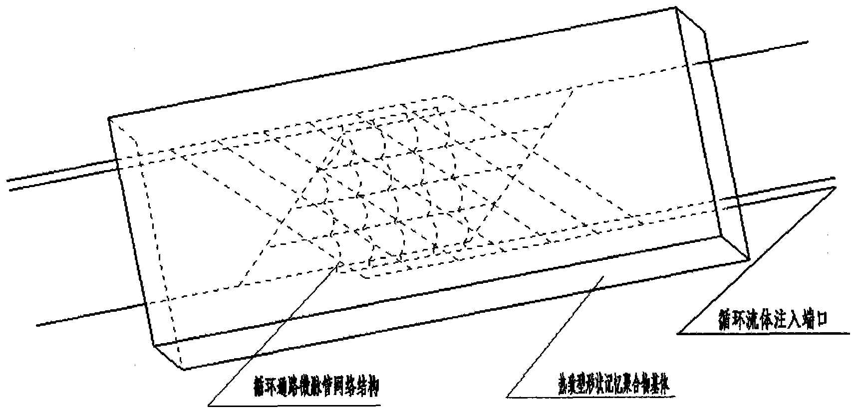 Cycle pathway micro-vessel network structure and application thereof