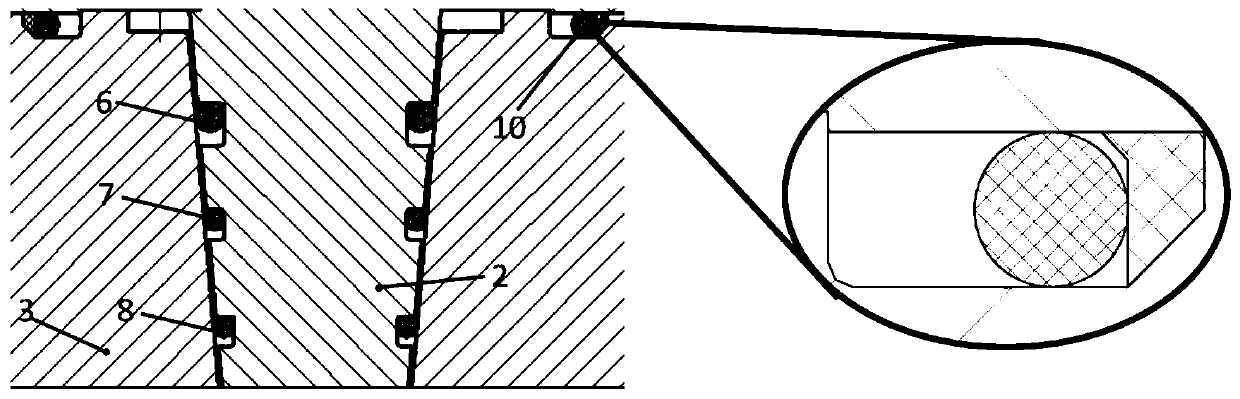 Multi-stage compression rate adjustable static sealing test experiment device