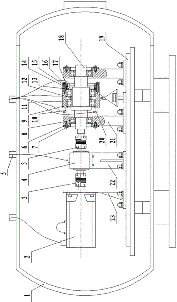 Space rolling bearing comprehensive performance experiment device