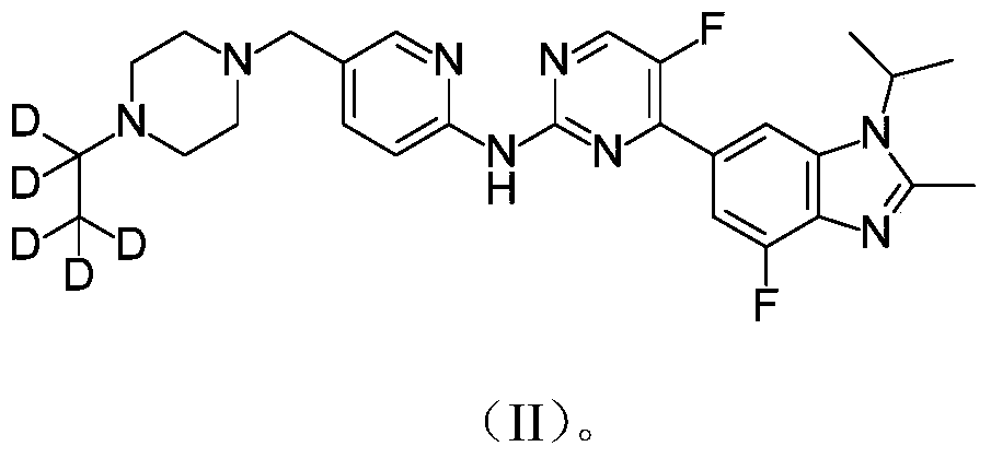 A kind of novel benzimidazole-pyrimidine amine derivative and its application