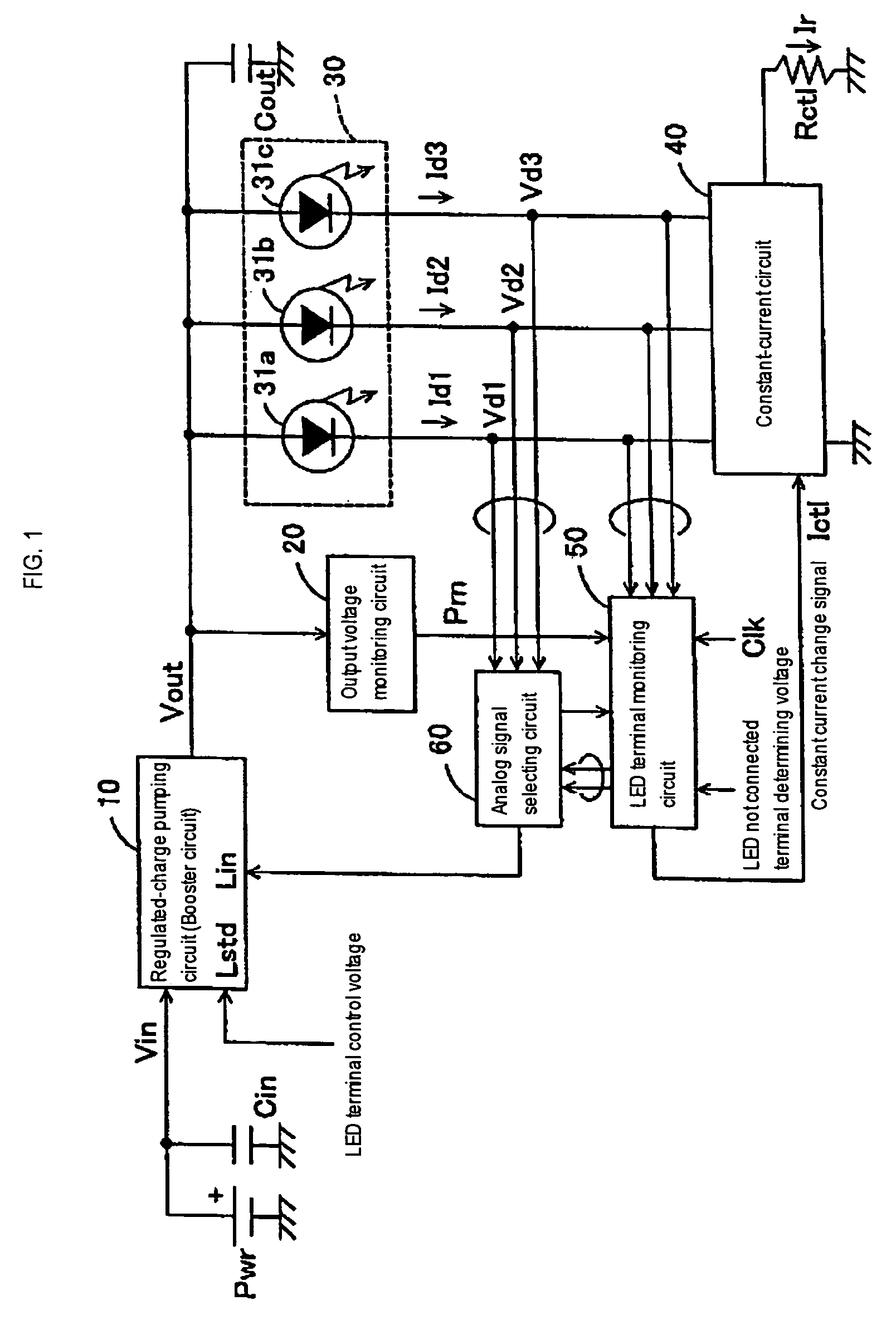 LED-switching controller and LED-switching control method