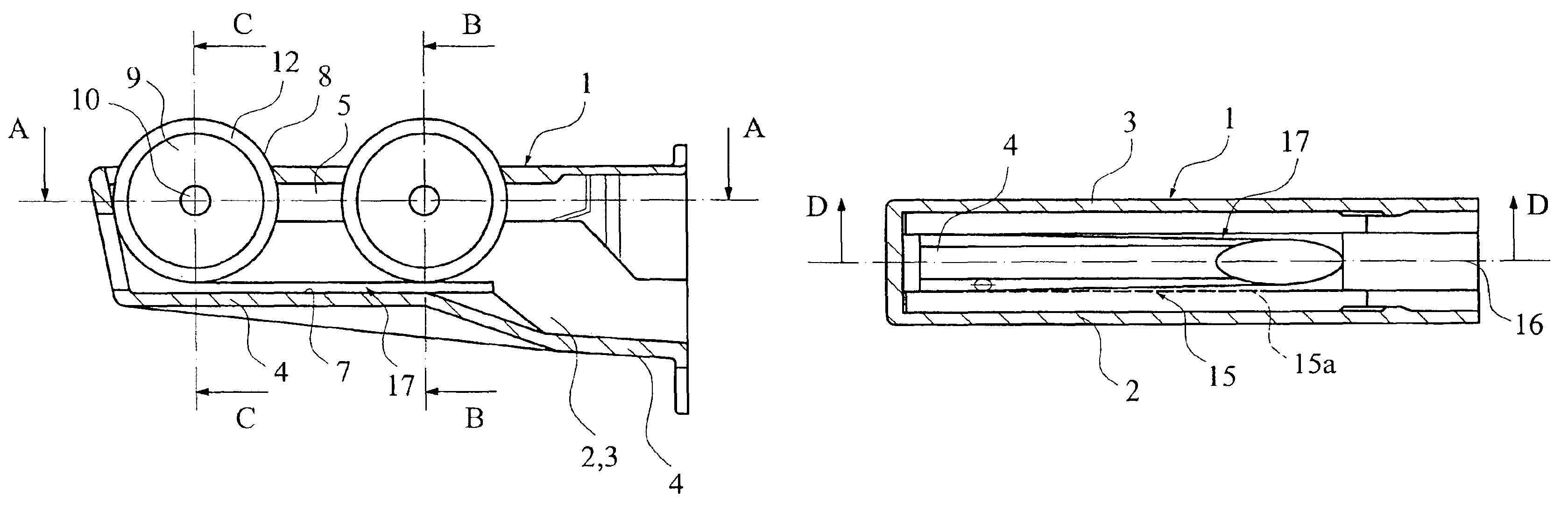 Roller pincher for setting the regulation cross-section of a flexible tubing