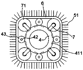 Material-saving optimized type cement pile machine