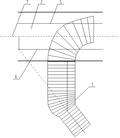 Oblique-crossing inclined shaft upper arc guide top brushing construction method for soft crushed rock layer