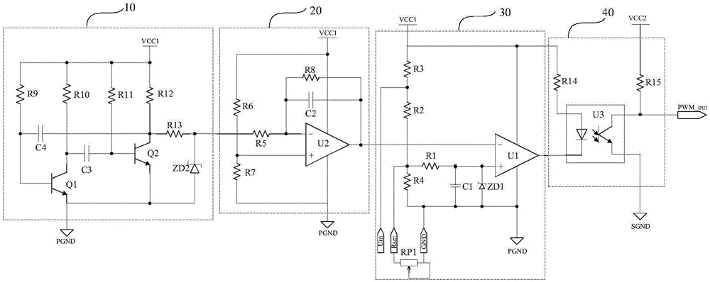 PWM isolation dimming circuit and LED dimming driving power source