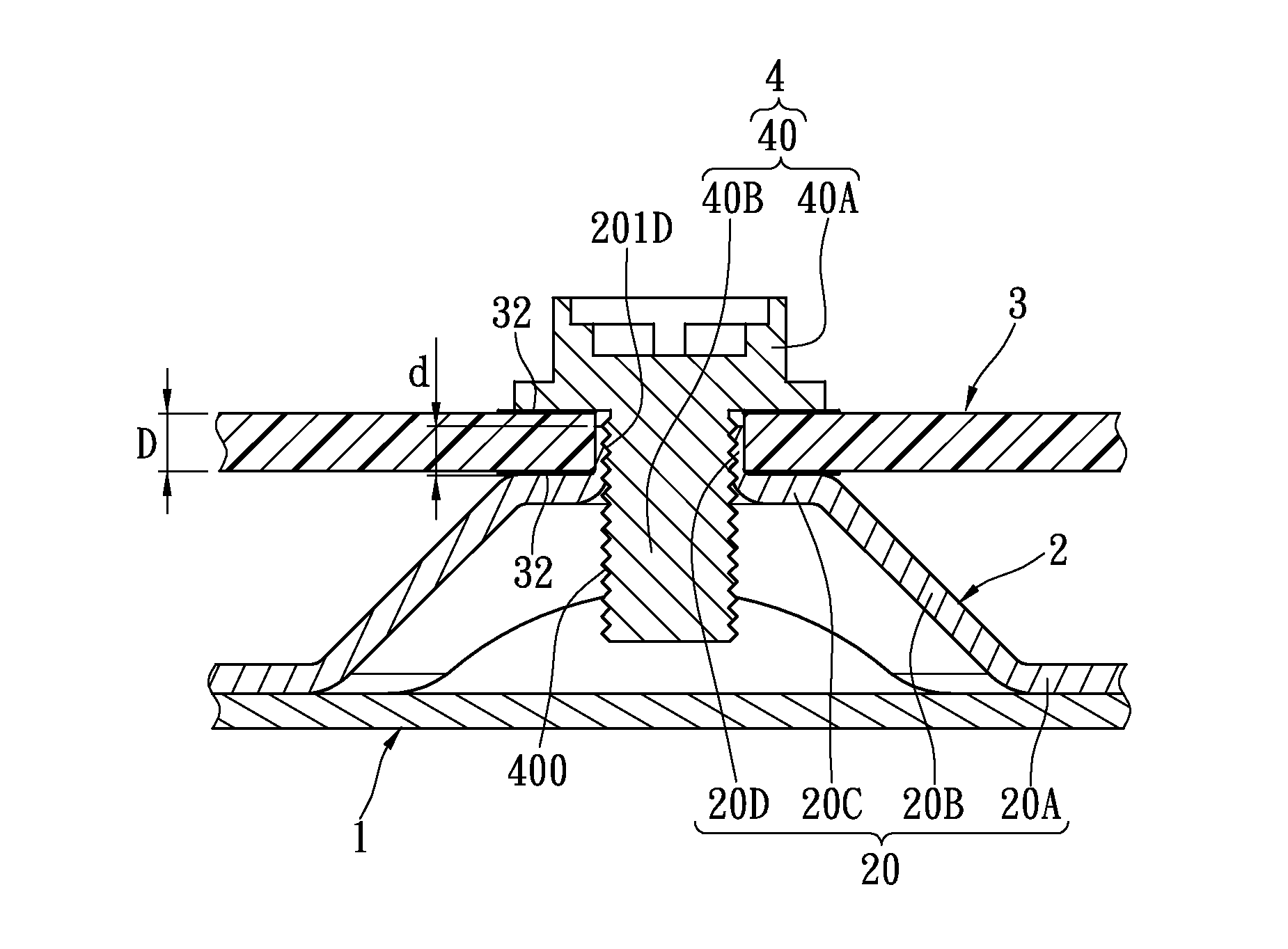 Positioning structure, positioning securing structure and electronic device