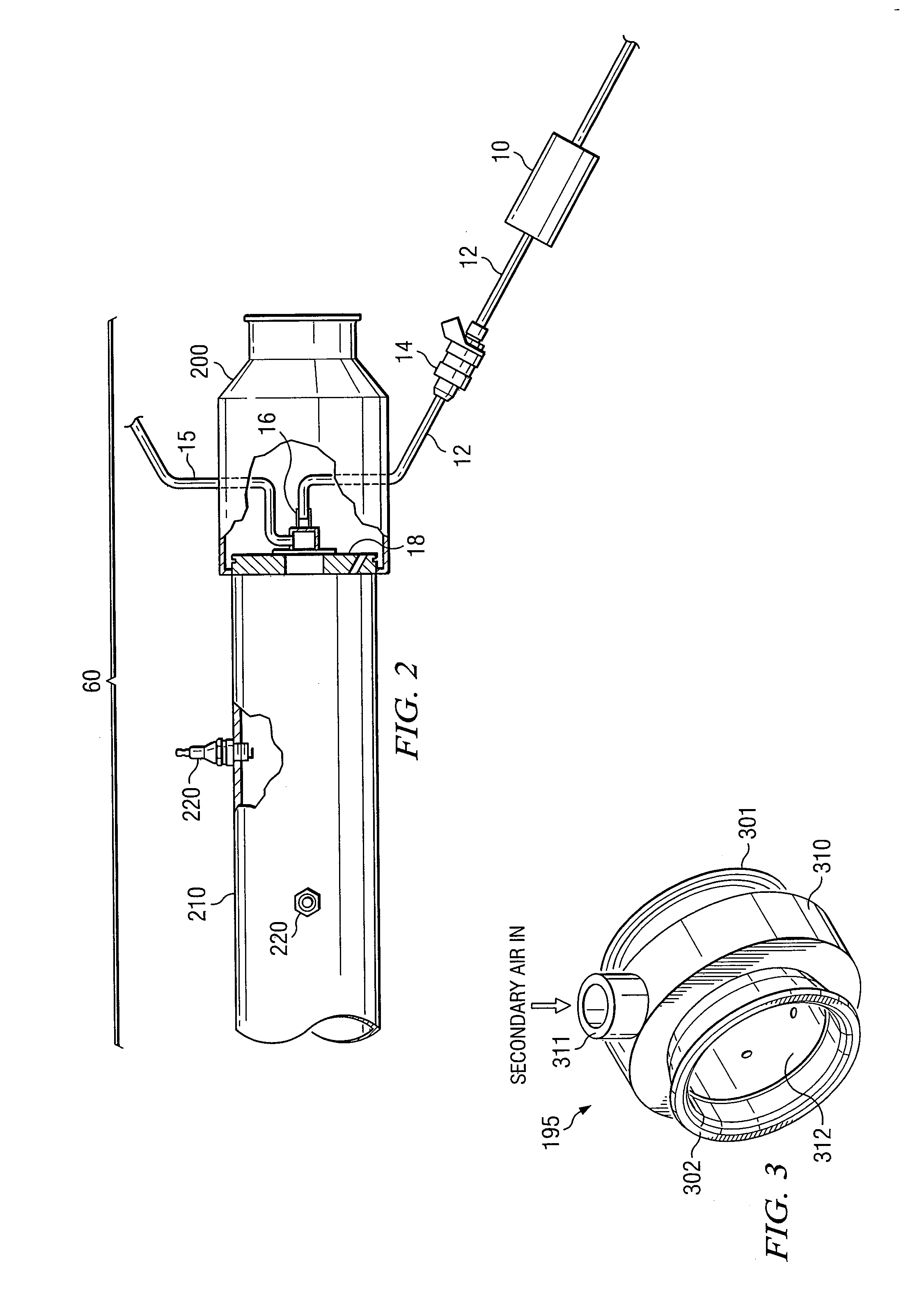 Secondary Air Injector For Use With Exhaust Gas Simulation System