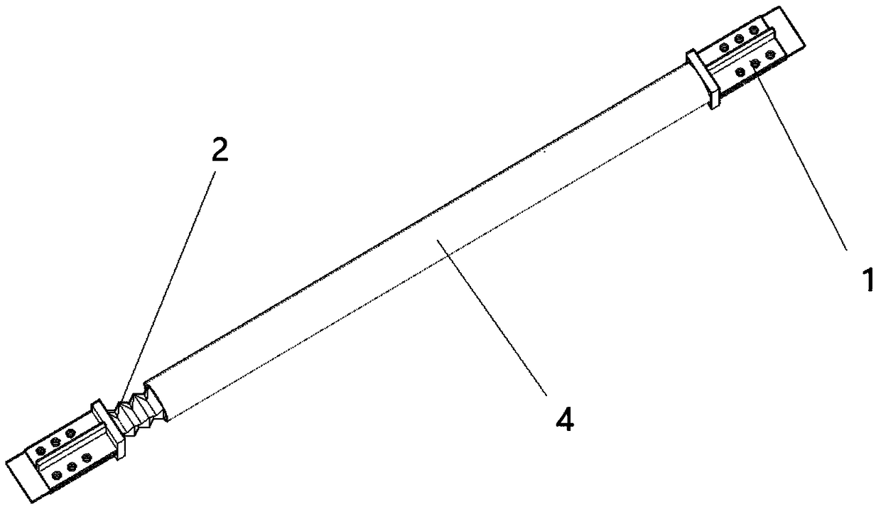 A bushing buckling-inducing brace with circumferential Y-shaped inducing units