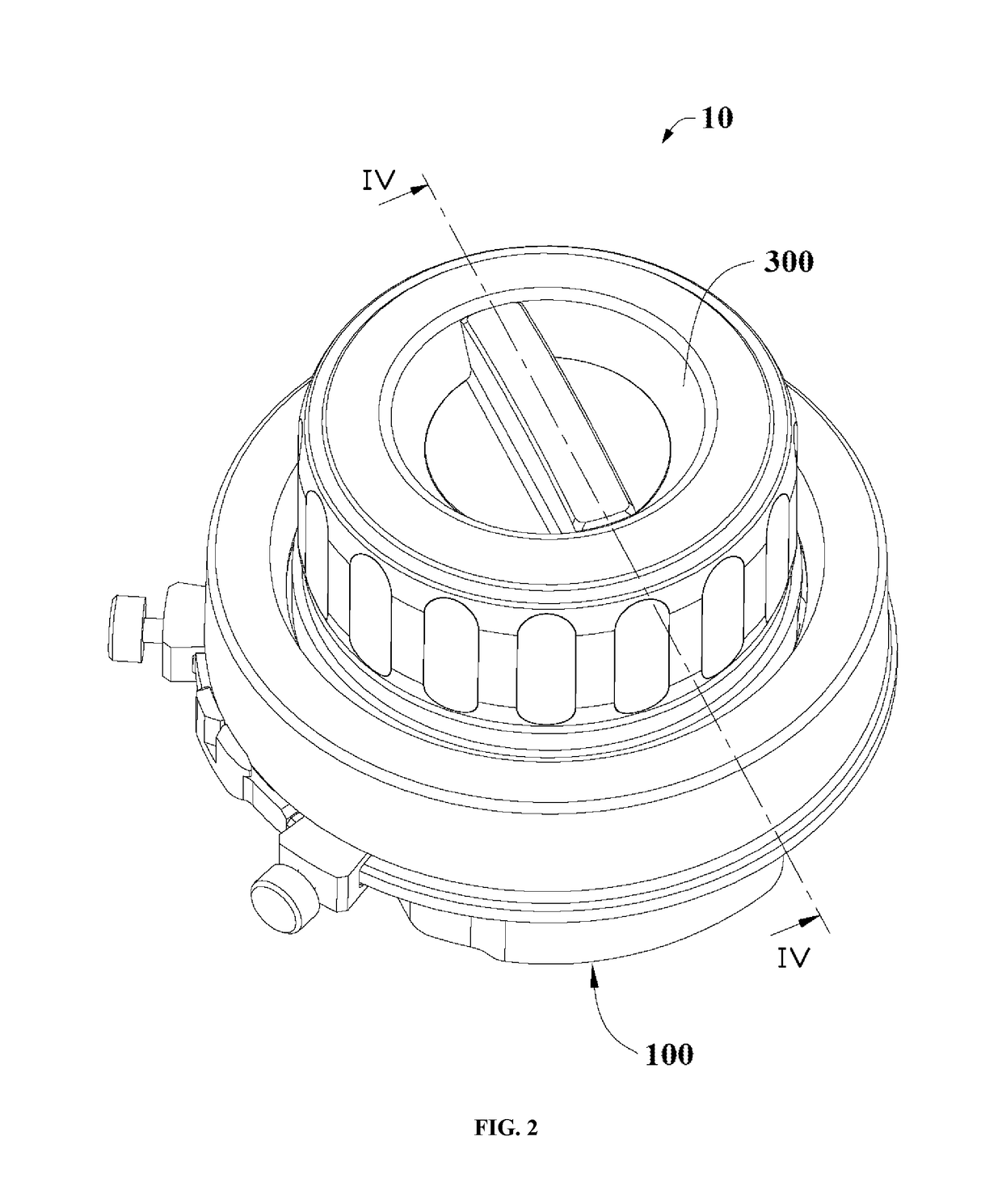 Knob structure and follow focus remote controller using same