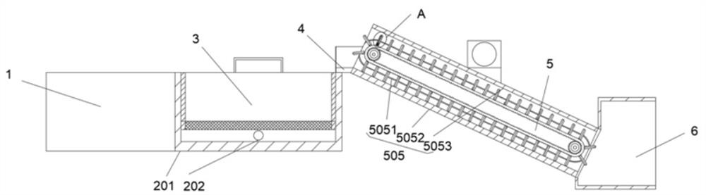 Leakage-free salvaging device for floating objects on surface of riverway