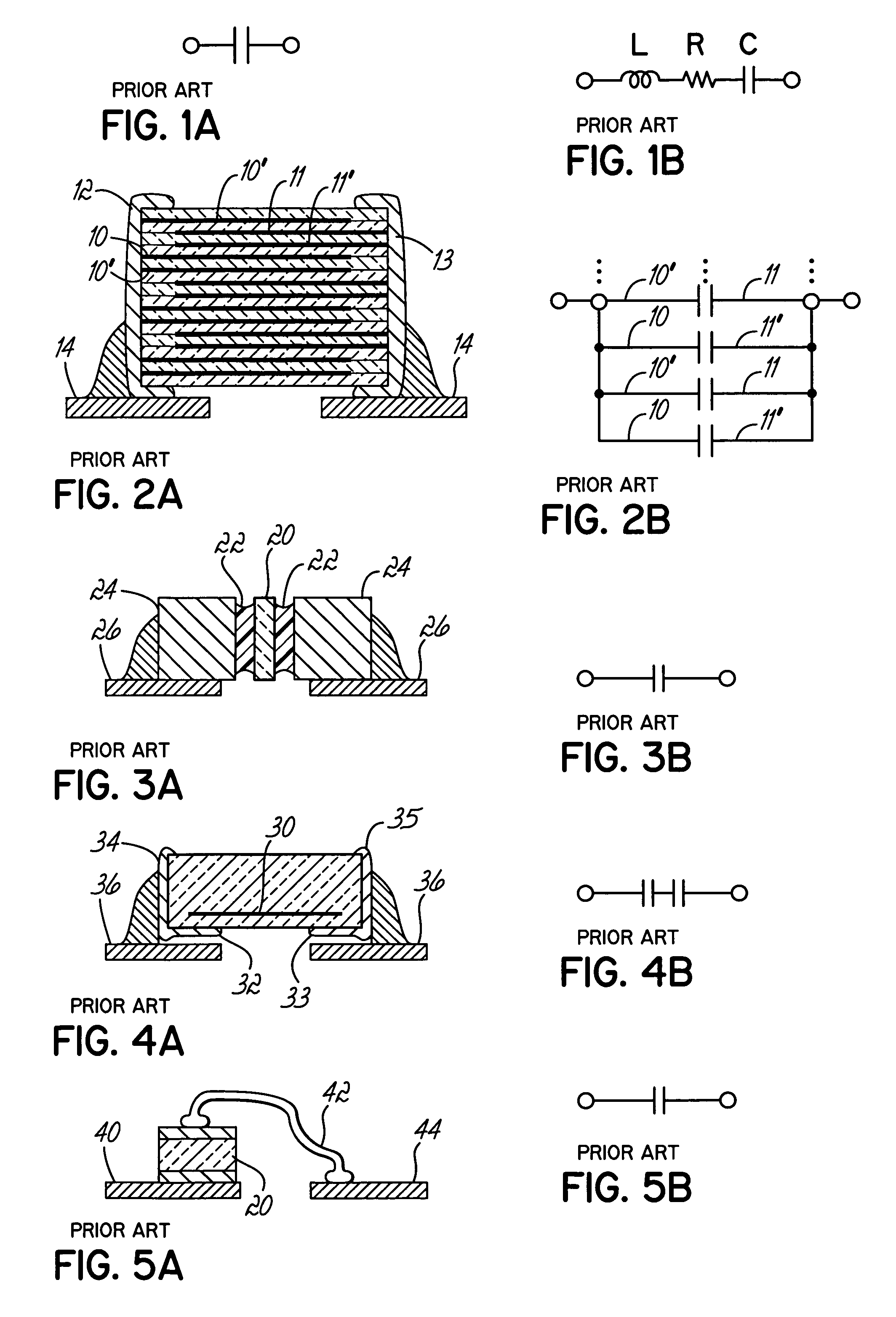 Integrated broadband ceramic capacitor array