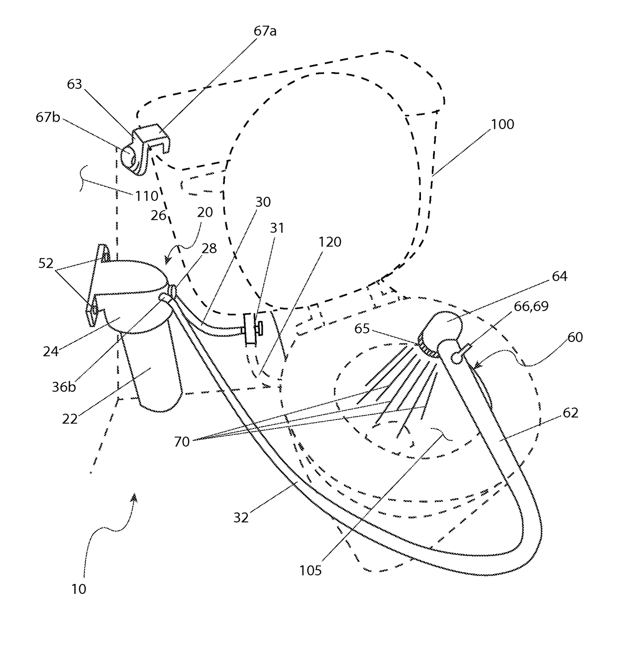 Toilet cleaner spray hose and deodorizer