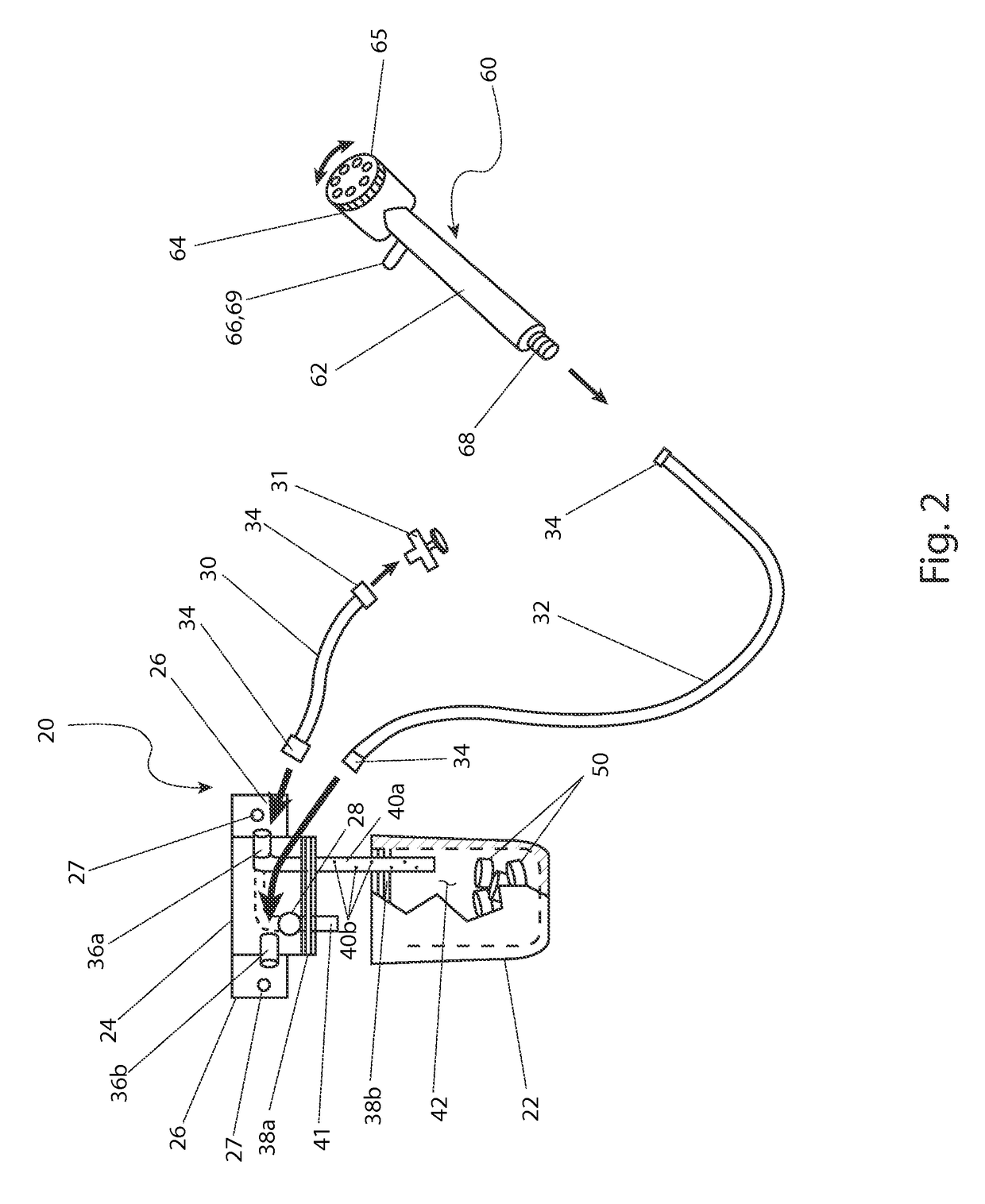 Toilet cleaner spray hose and deodorizer