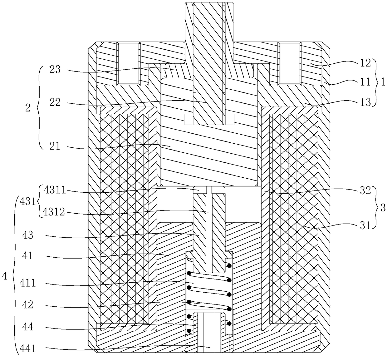 Low-resistance electromagnetic pin puller and spacecraft