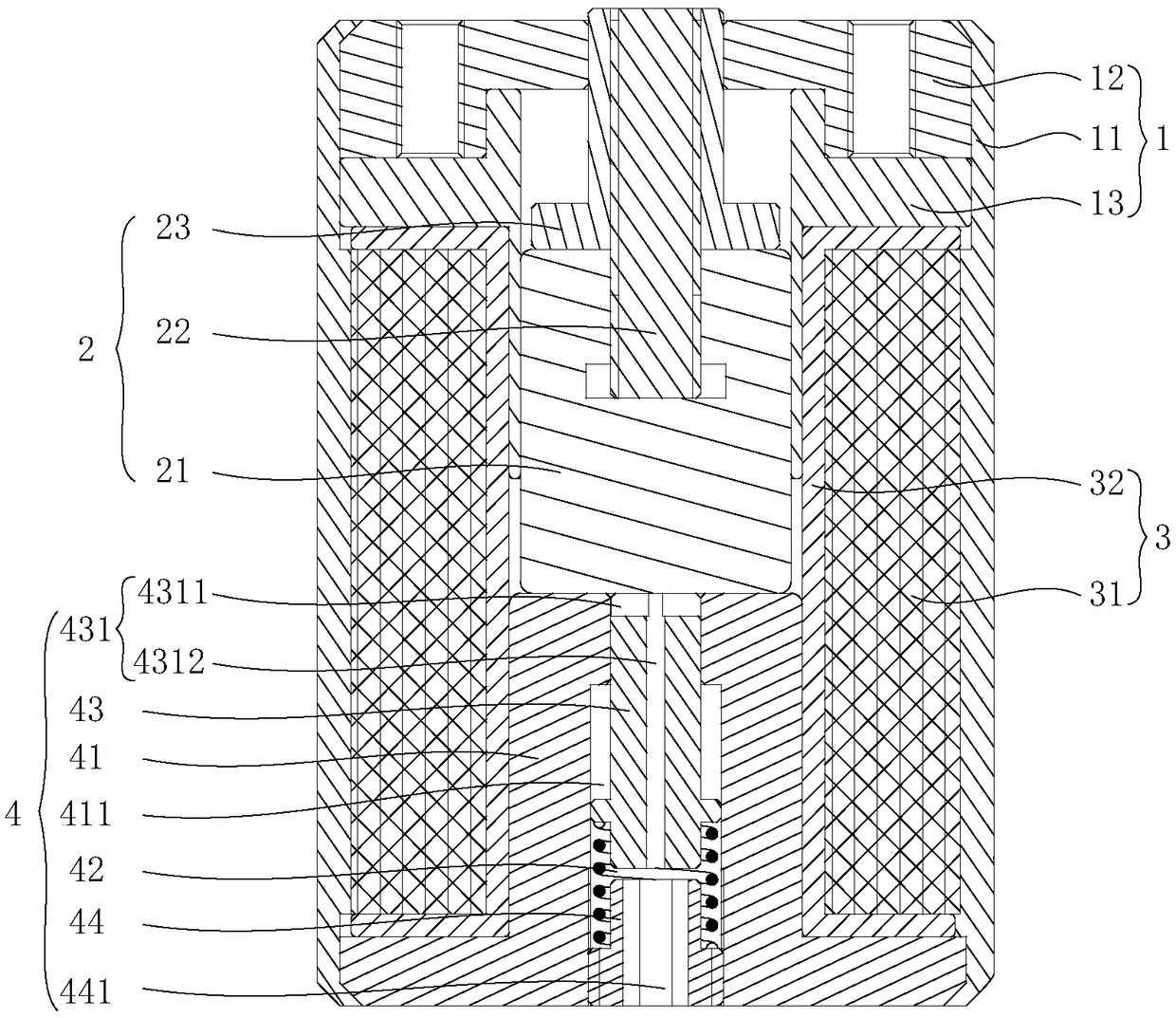 Low-resistance electromagnetic pin puller and spacecraft