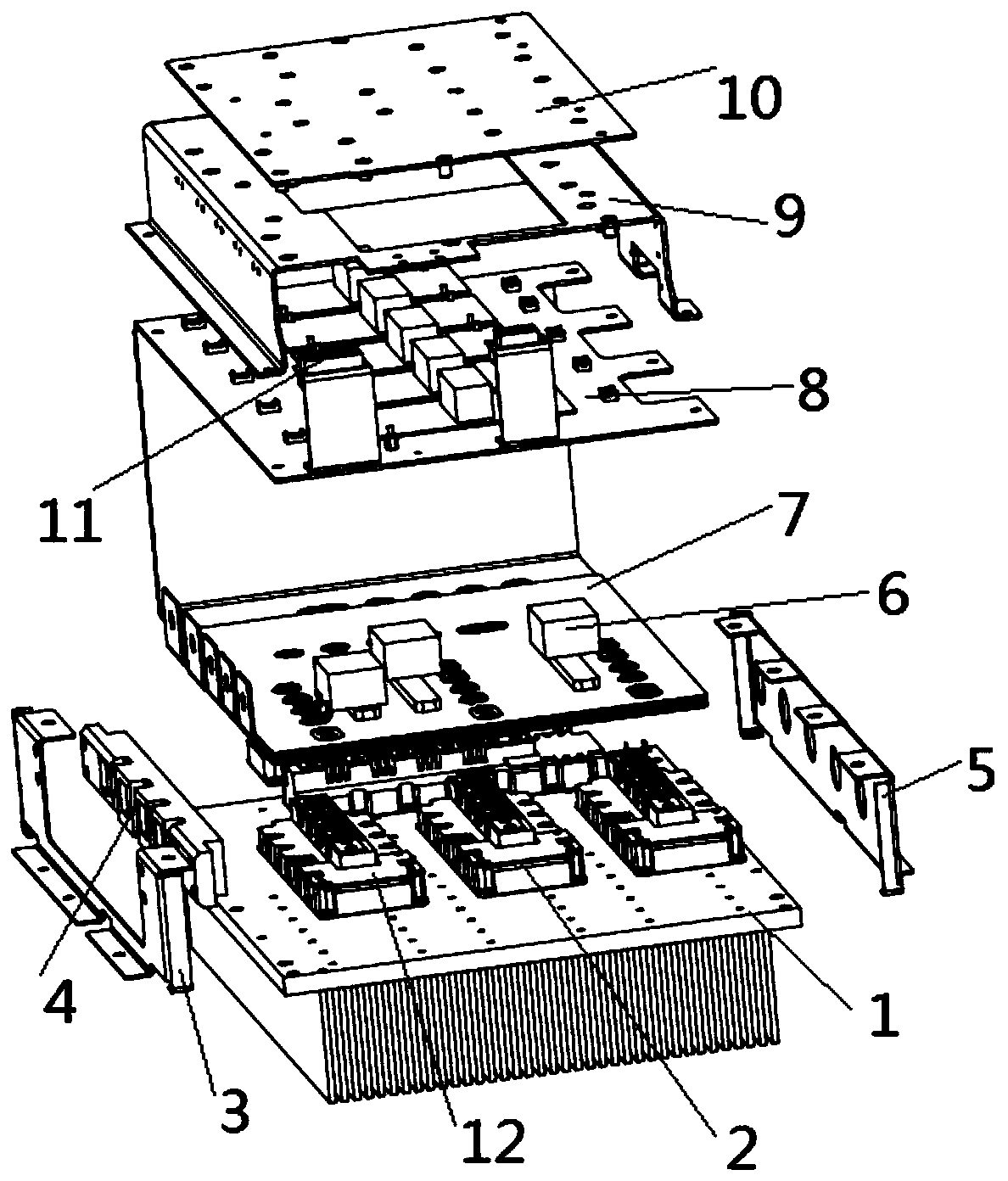 Multifunctional high-density power unit applied to vehicle-mounted energy storage type guide rail tramcar