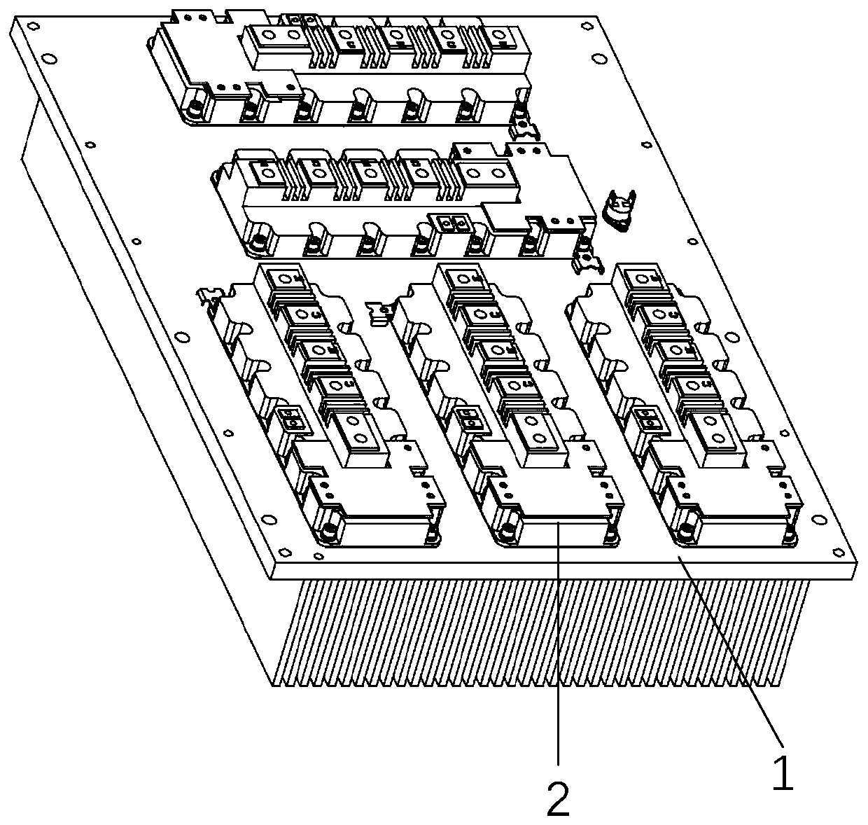 Multifunctional high-density power unit applied to vehicle-mounted energy storage type guide rail tramcar