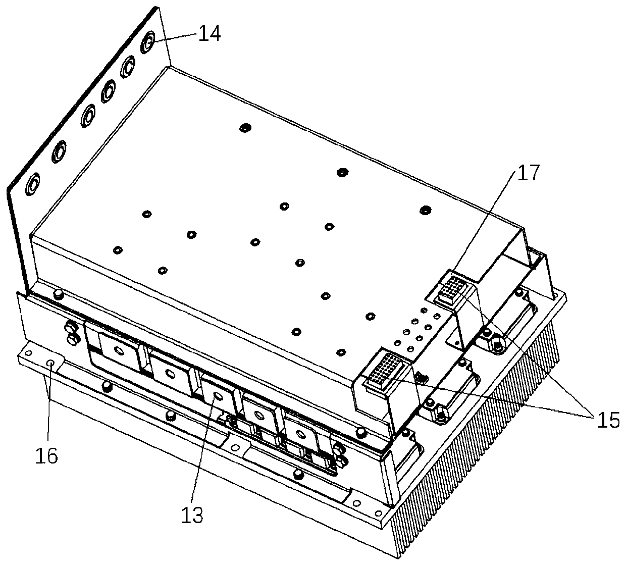 Multifunctional high-density power unit applied to vehicle-mounted energy storage type guide rail tramcar