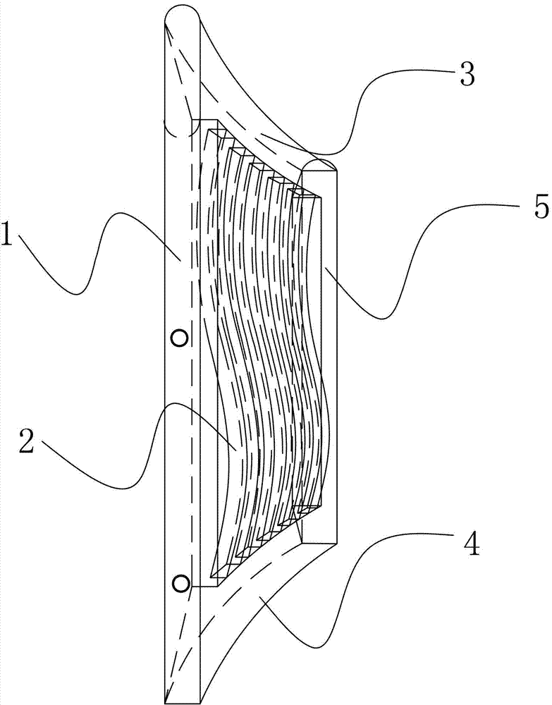 A three-dimensional curved chair back suitable for human spine