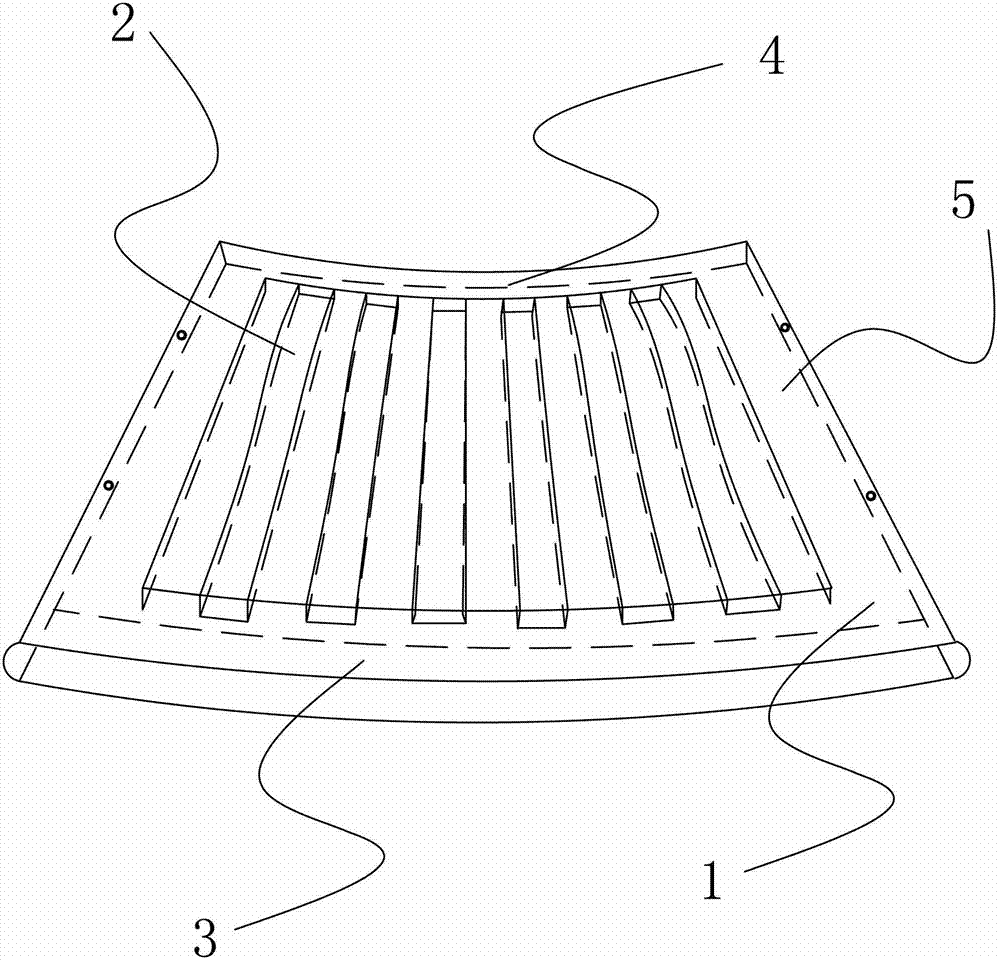 A three-dimensional curved chair back suitable for human spine