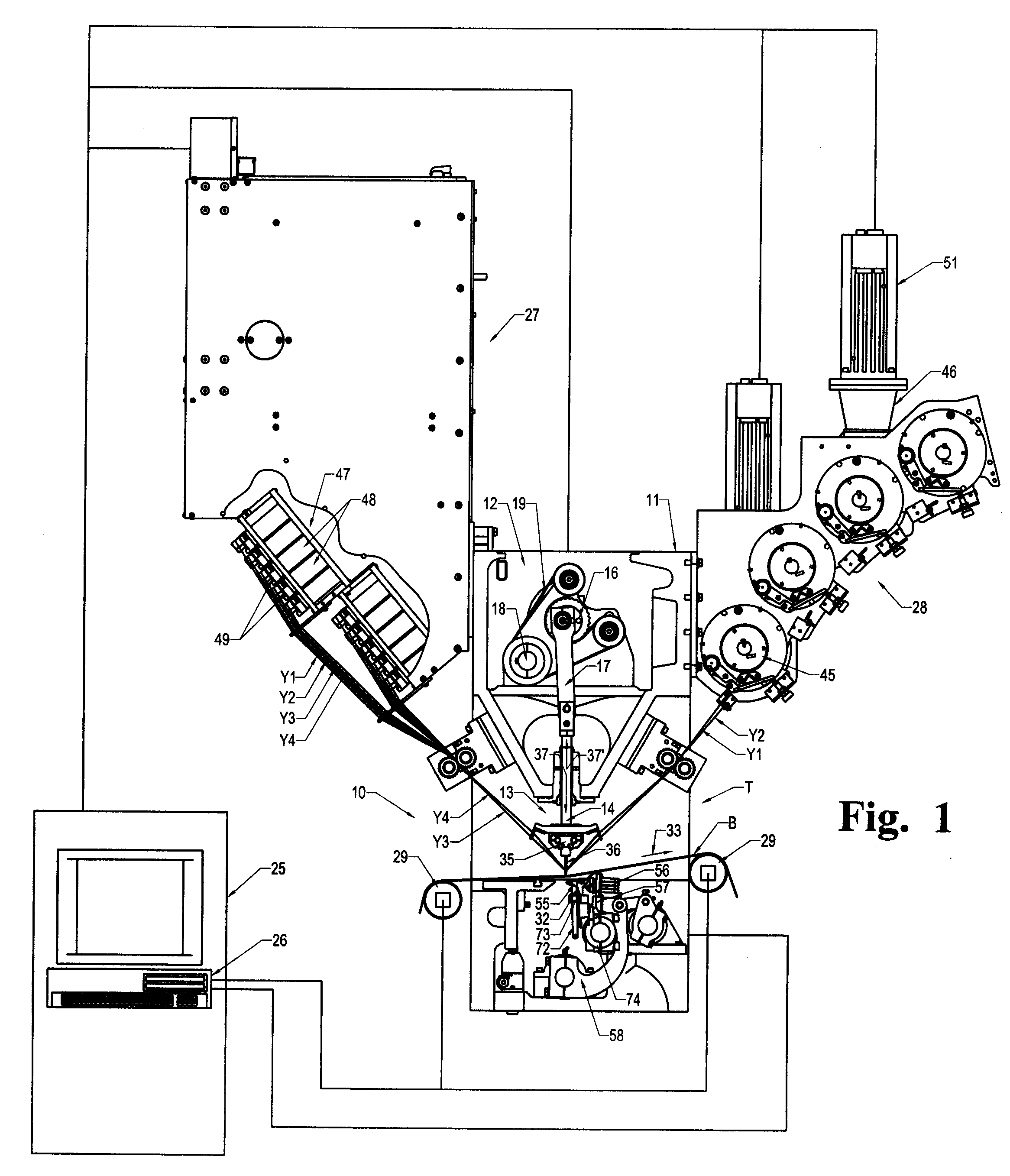 Yarn color placement system