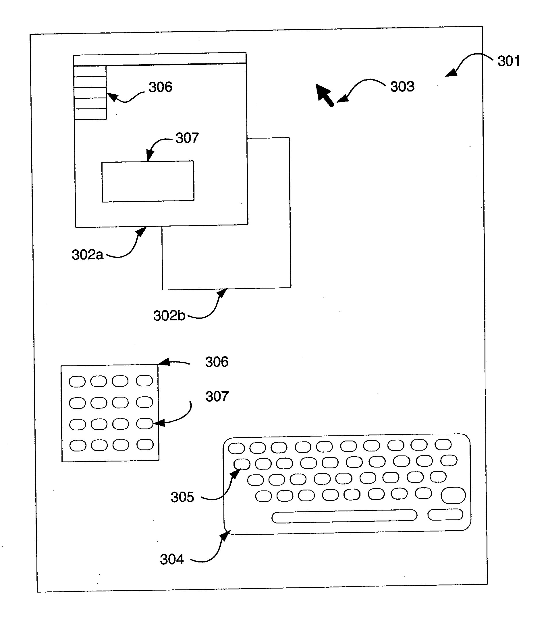 Method and apparatus for managing input focus and z-order