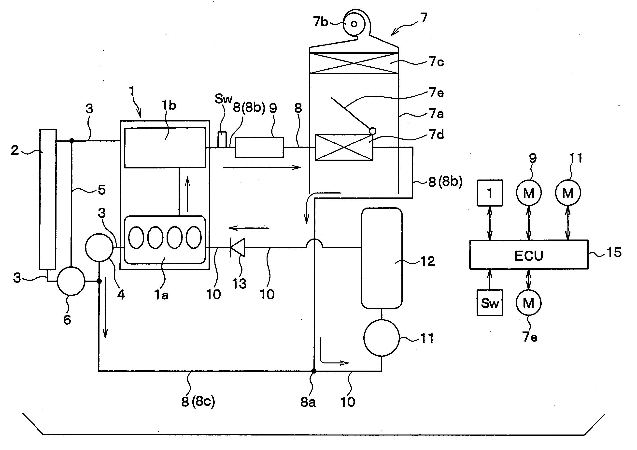 Waste heat utilizing system