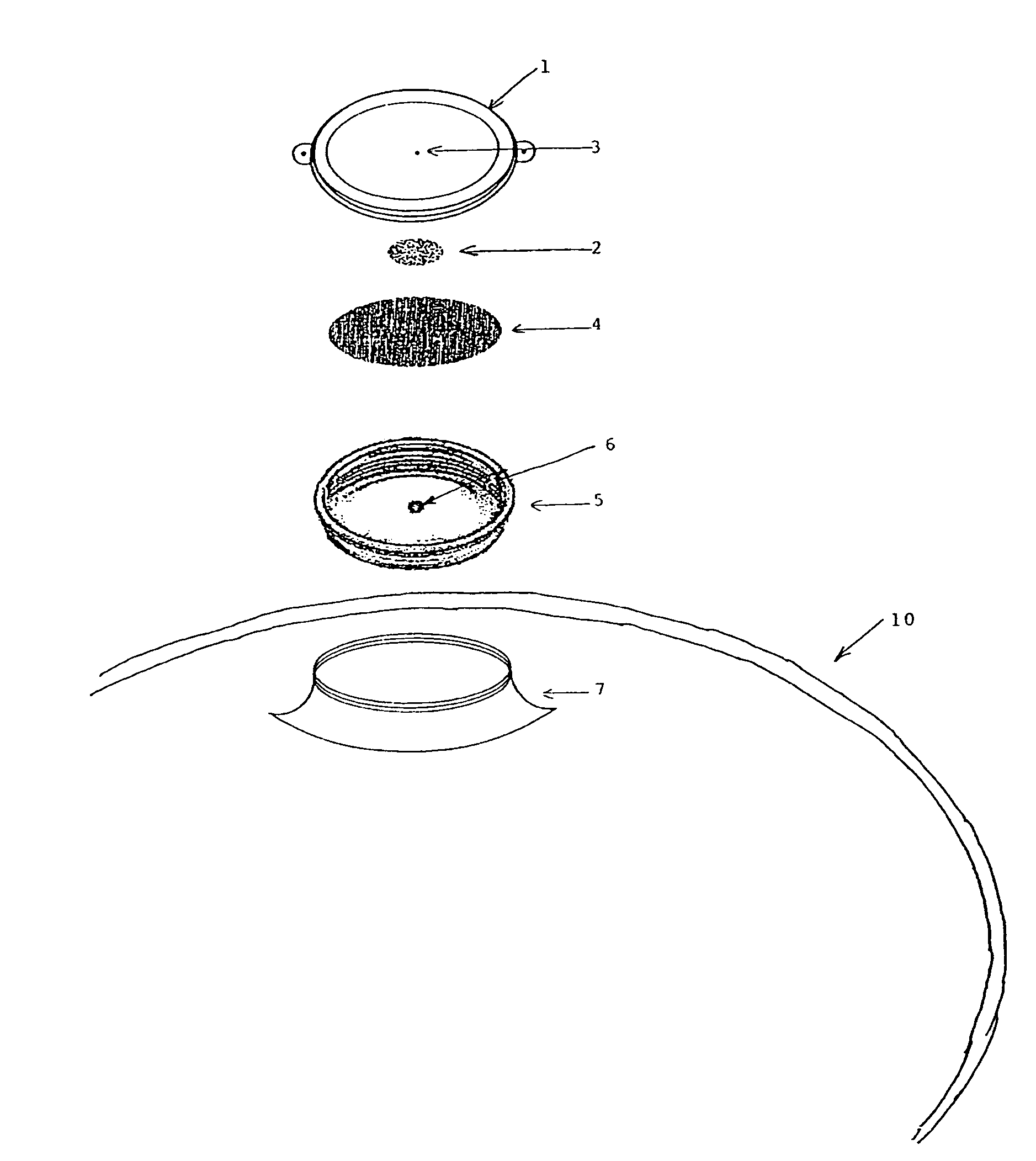 Moisture absorbent scavenger and vacuum relief device for chemical containers