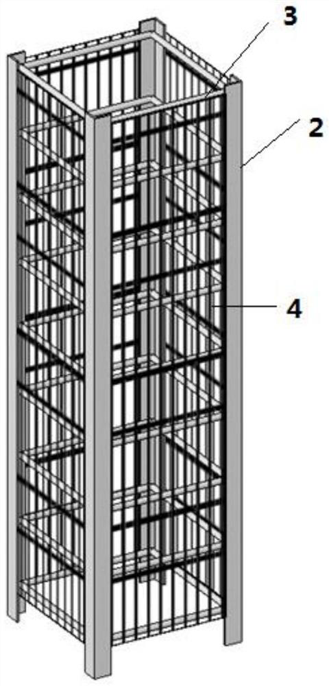 Reserved pile hole structure suitable for static pressure anchor rod pile foundation reinforcement