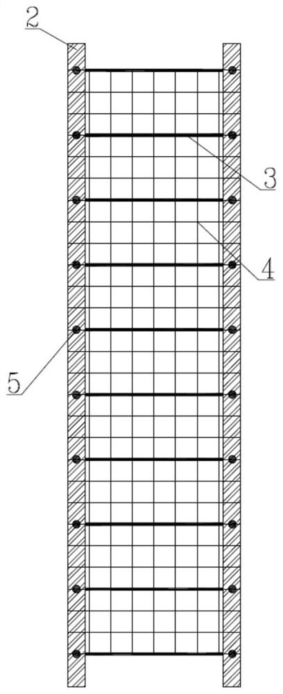 Reserved pile hole structure suitable for static pressure anchor rod pile foundation reinforcement