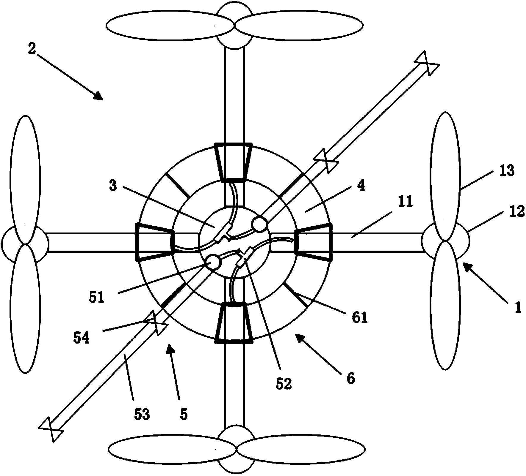 Rotary wing type unmanned aerial vehicle for spraying pesticides