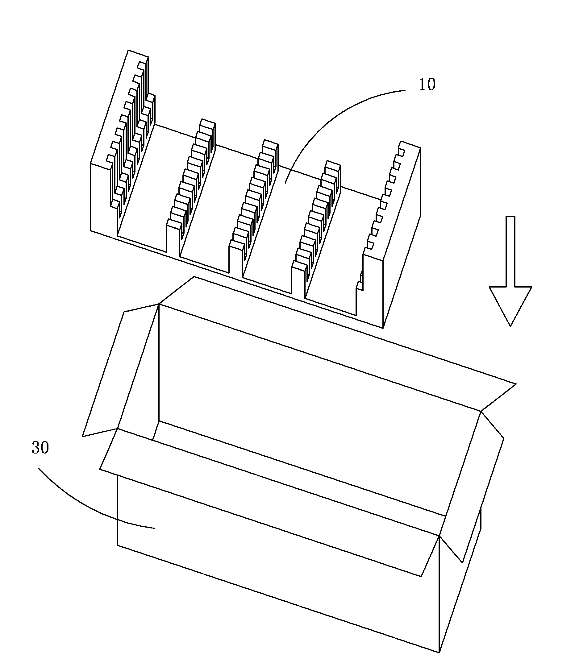 Package cushioning structure for liquid crystal display module