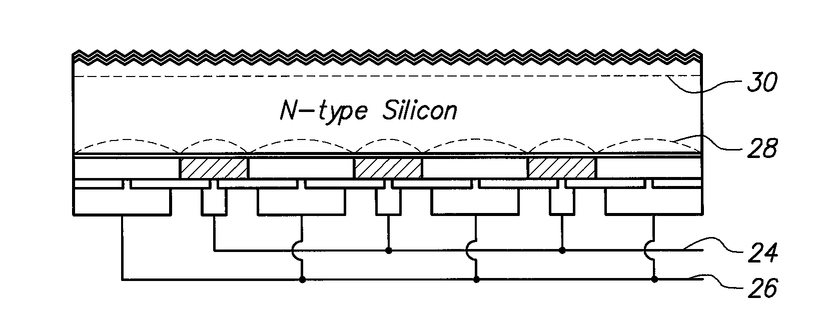 Solar cell having polymer heterojunction contacts