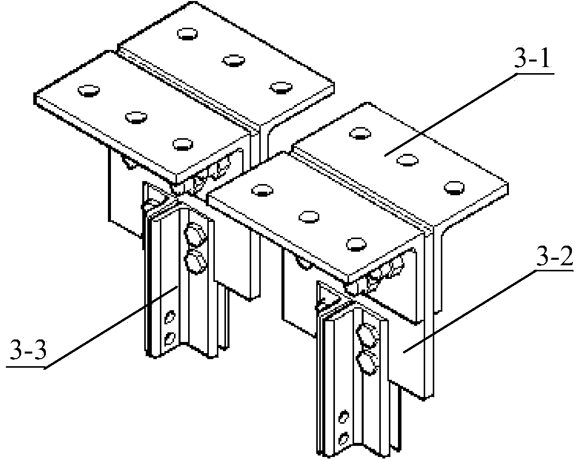 Outer-of-face deformation fatigue test loading device for web gap at position of steel bridge horizontal gusset plates