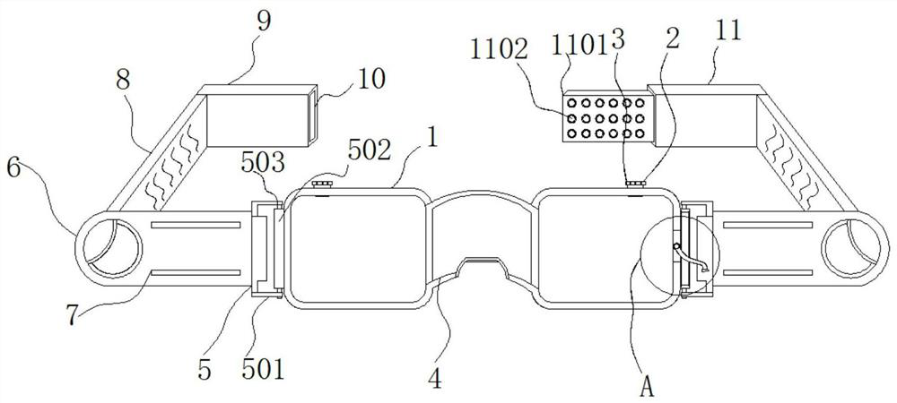 Convenient-to-wear epidemic prevention goggles with damp-proof structure