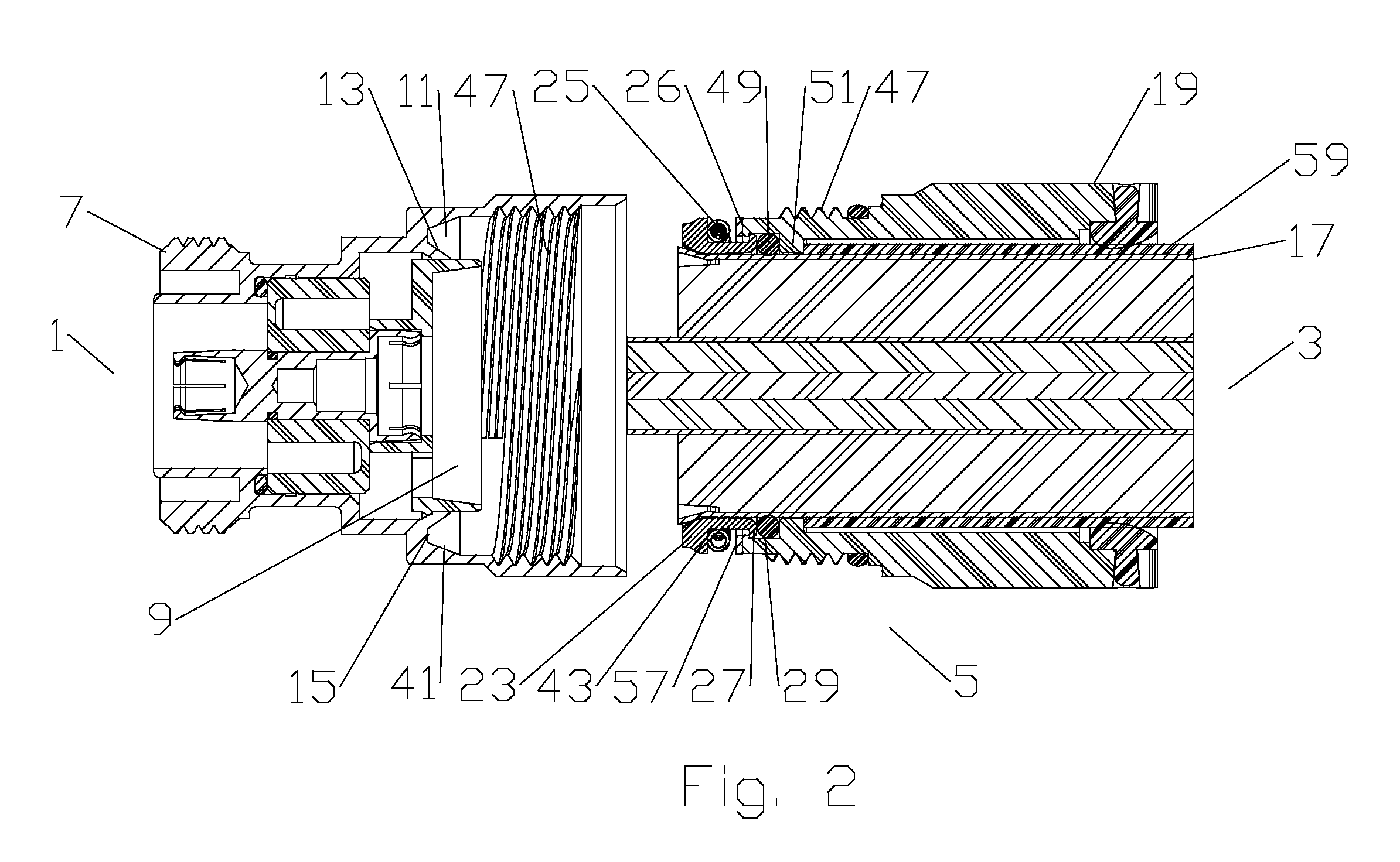 Slip Ring Contact Coaxial Connector