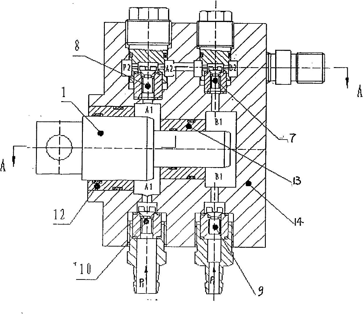 Combined type high and low pressure cylinder hydraulic end