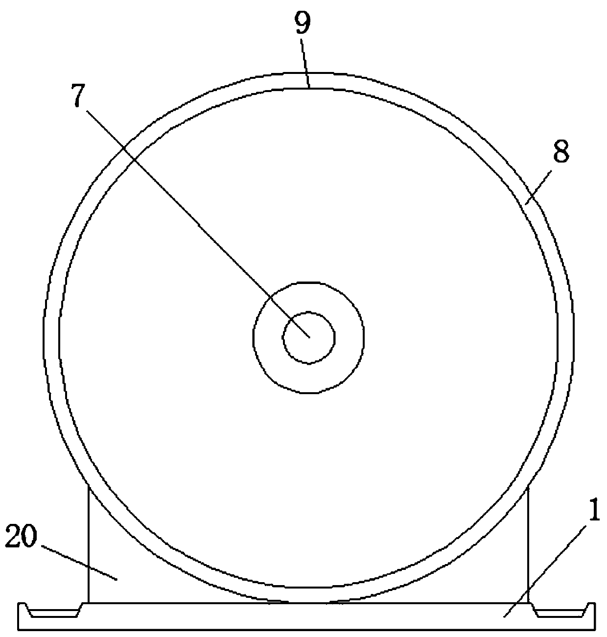 Cleaning device for wheels of new energy vehicles