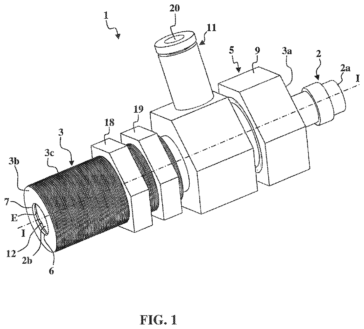 Fastening device for holding a sensor