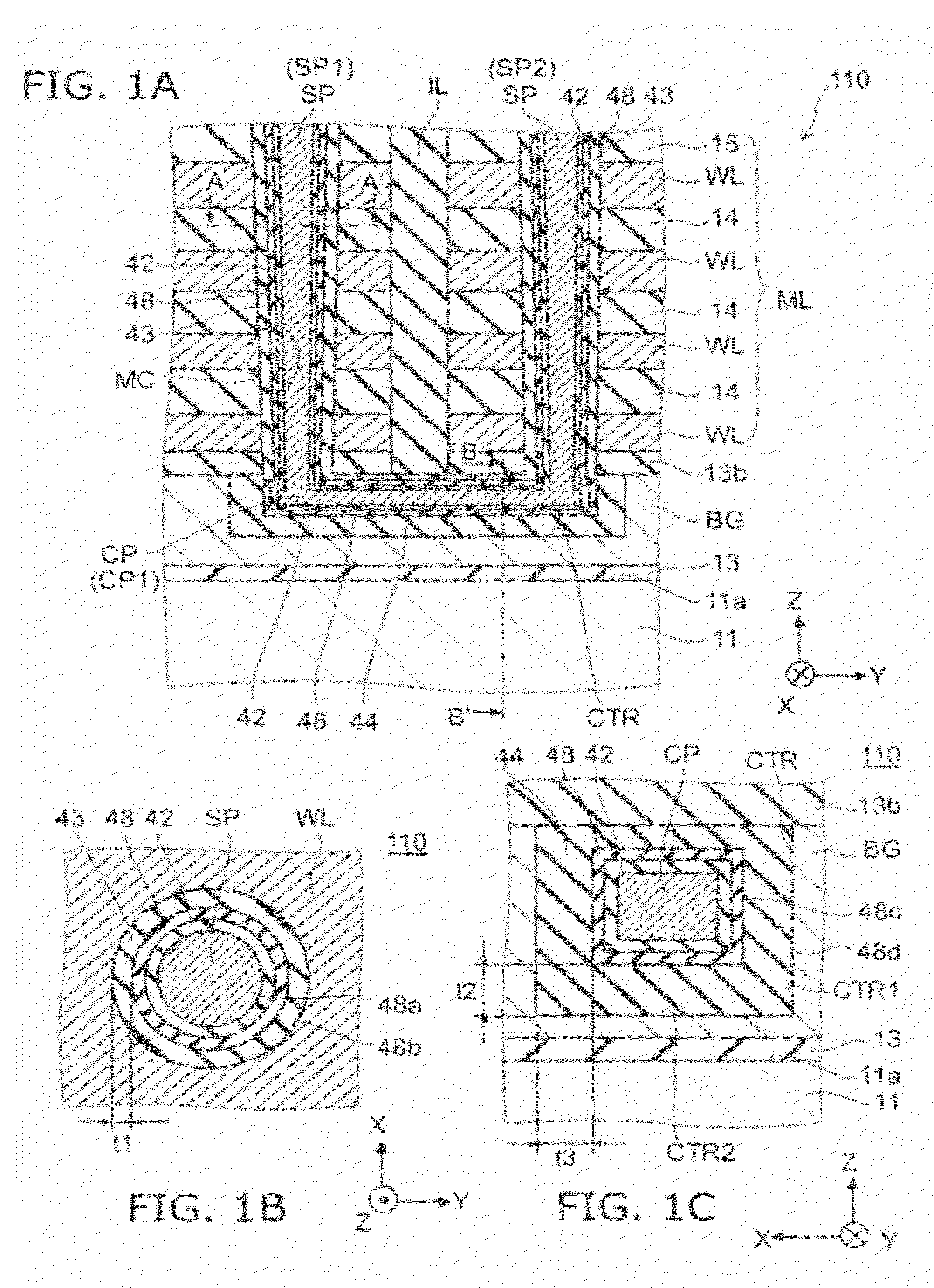 Nonvolatile semiconductor memory device and method for manufacturing same