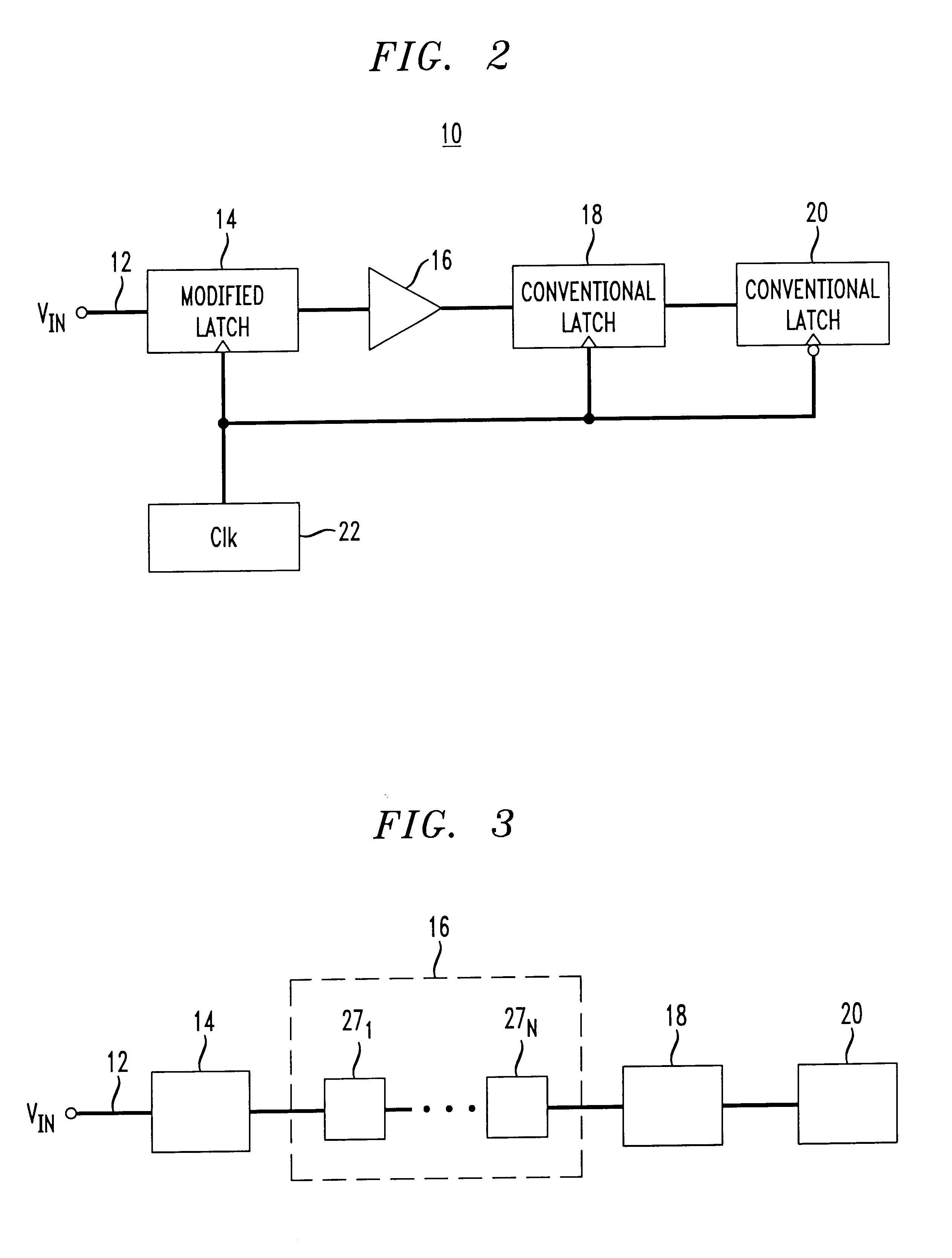 Latch chain having improved sensitivity