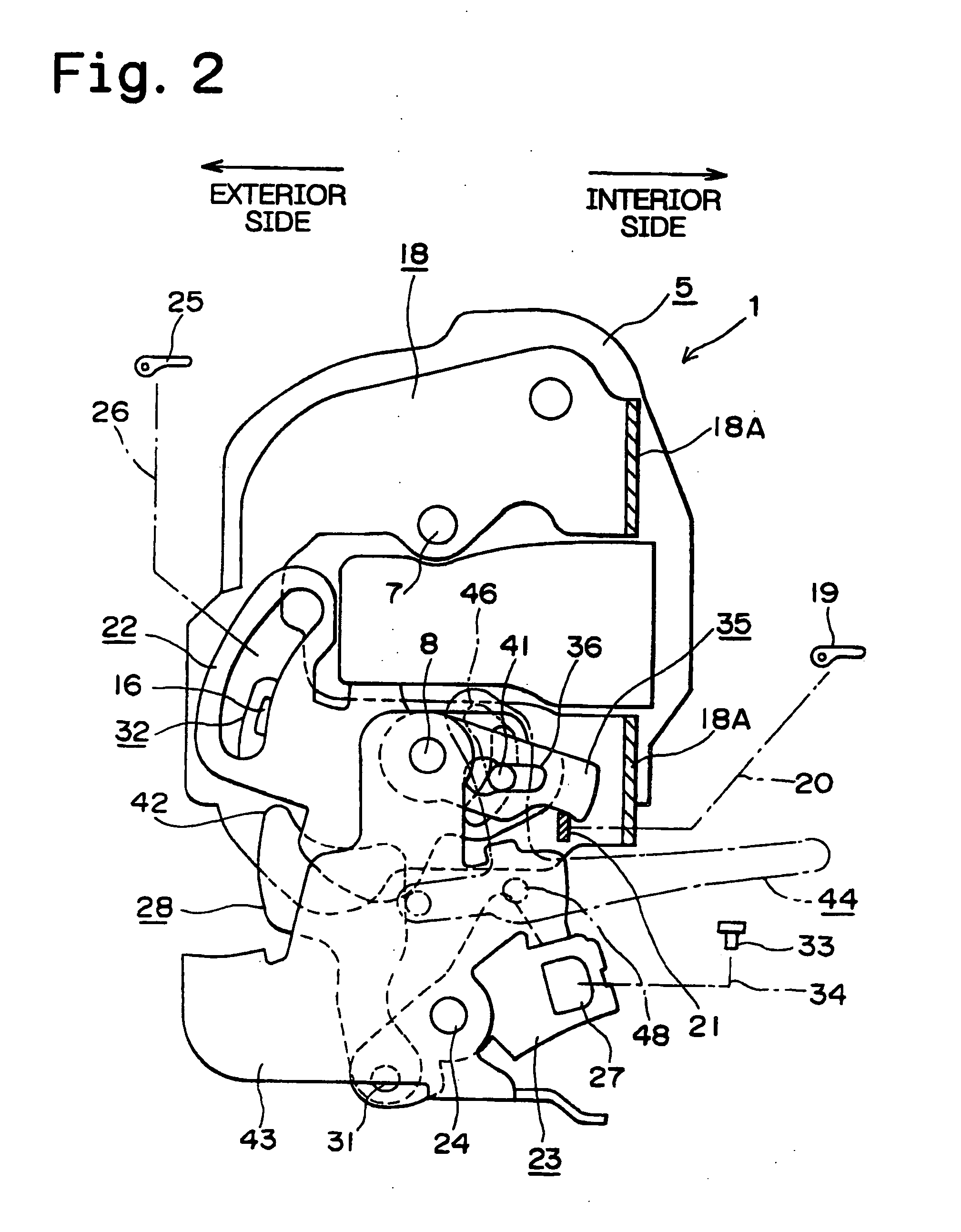 Selective one-motion door opening mechanism for door latch of vehicle