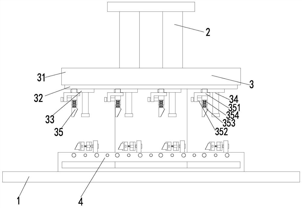 A riveting machine for sheet metal parts and its operating method