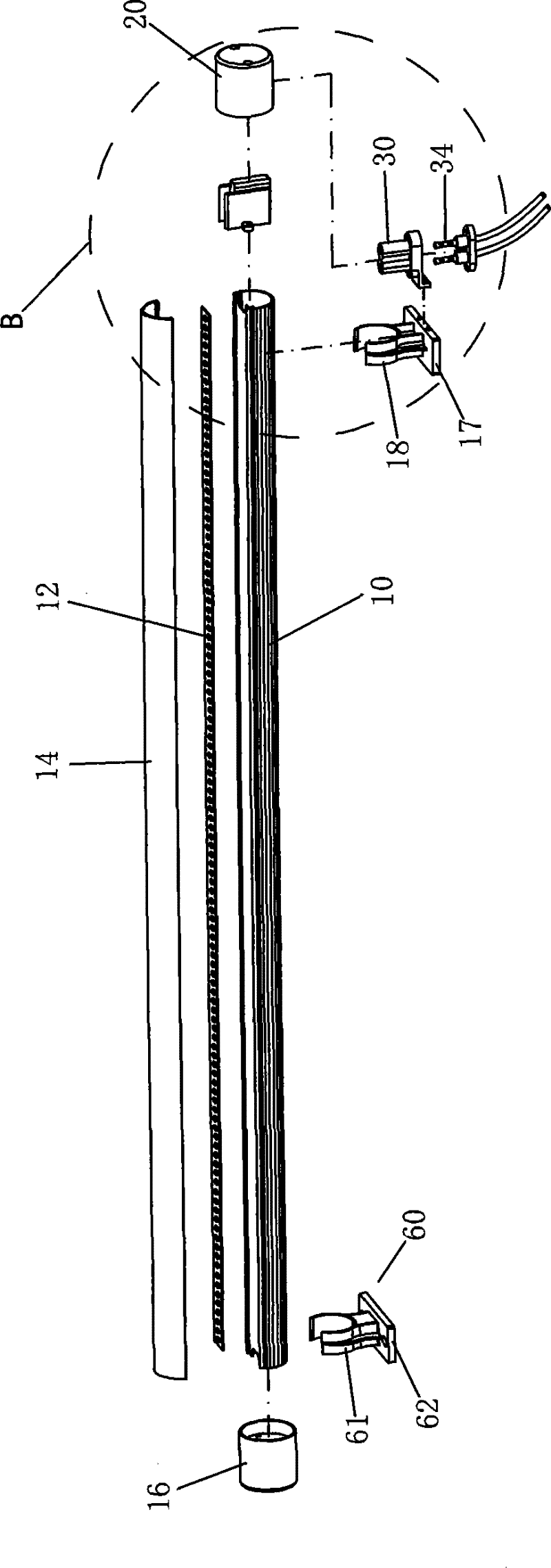 A led fluorescent lamp