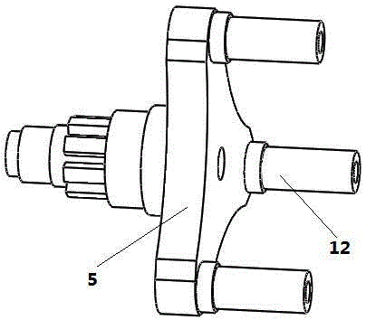 A main reducer for a coaxial twin-rotor high-speed helicopter with a pull paddle