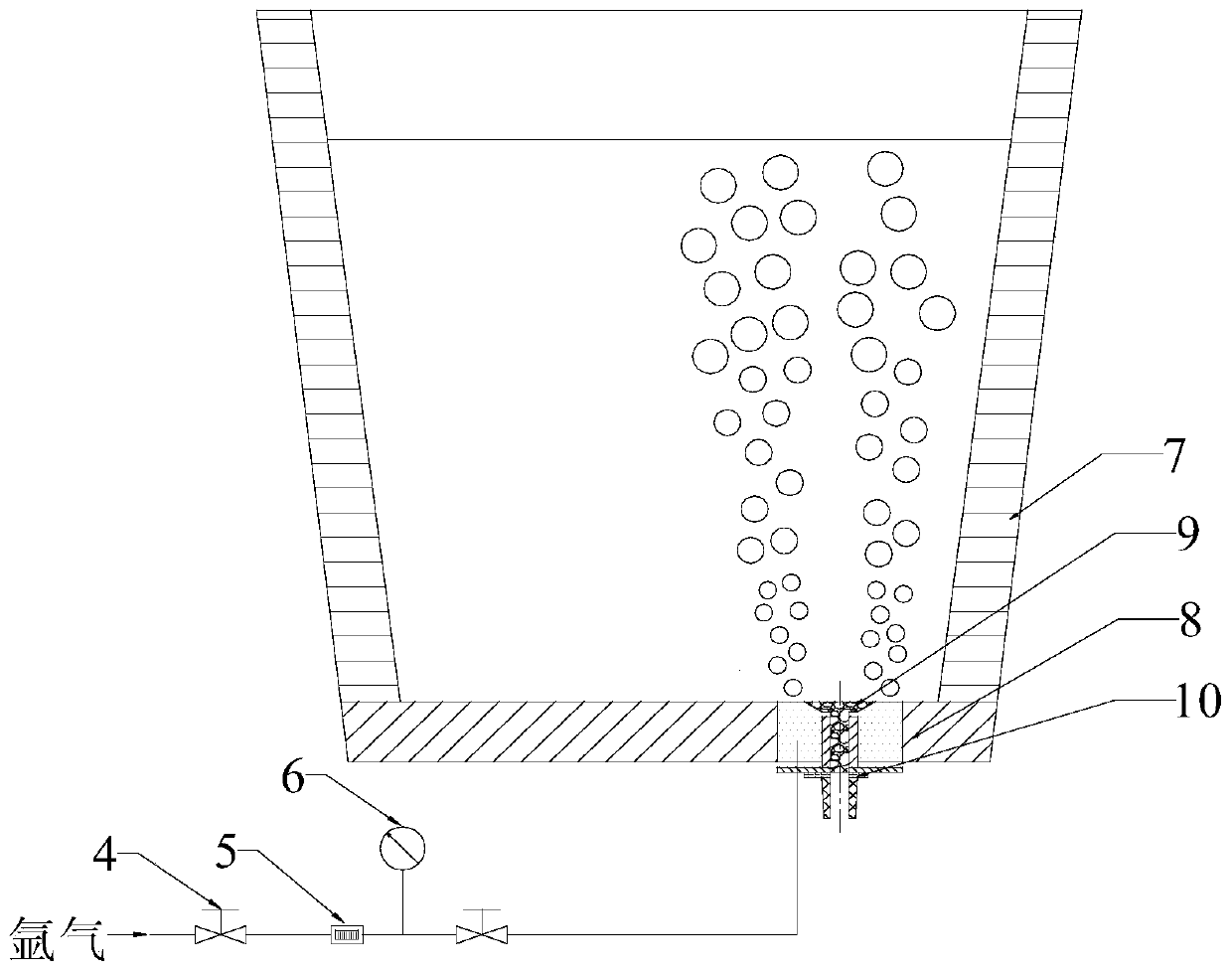 A method for controlling the drainage sand into the tundish in the continuous casting process