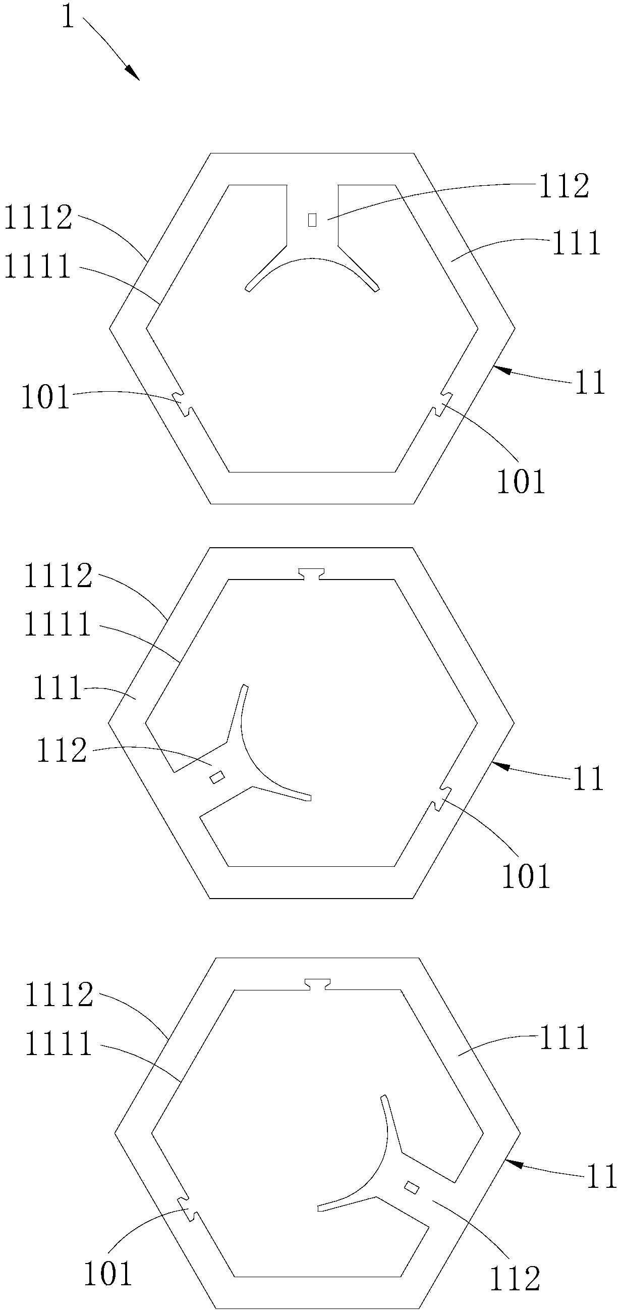 Stator iron core, stator and motor