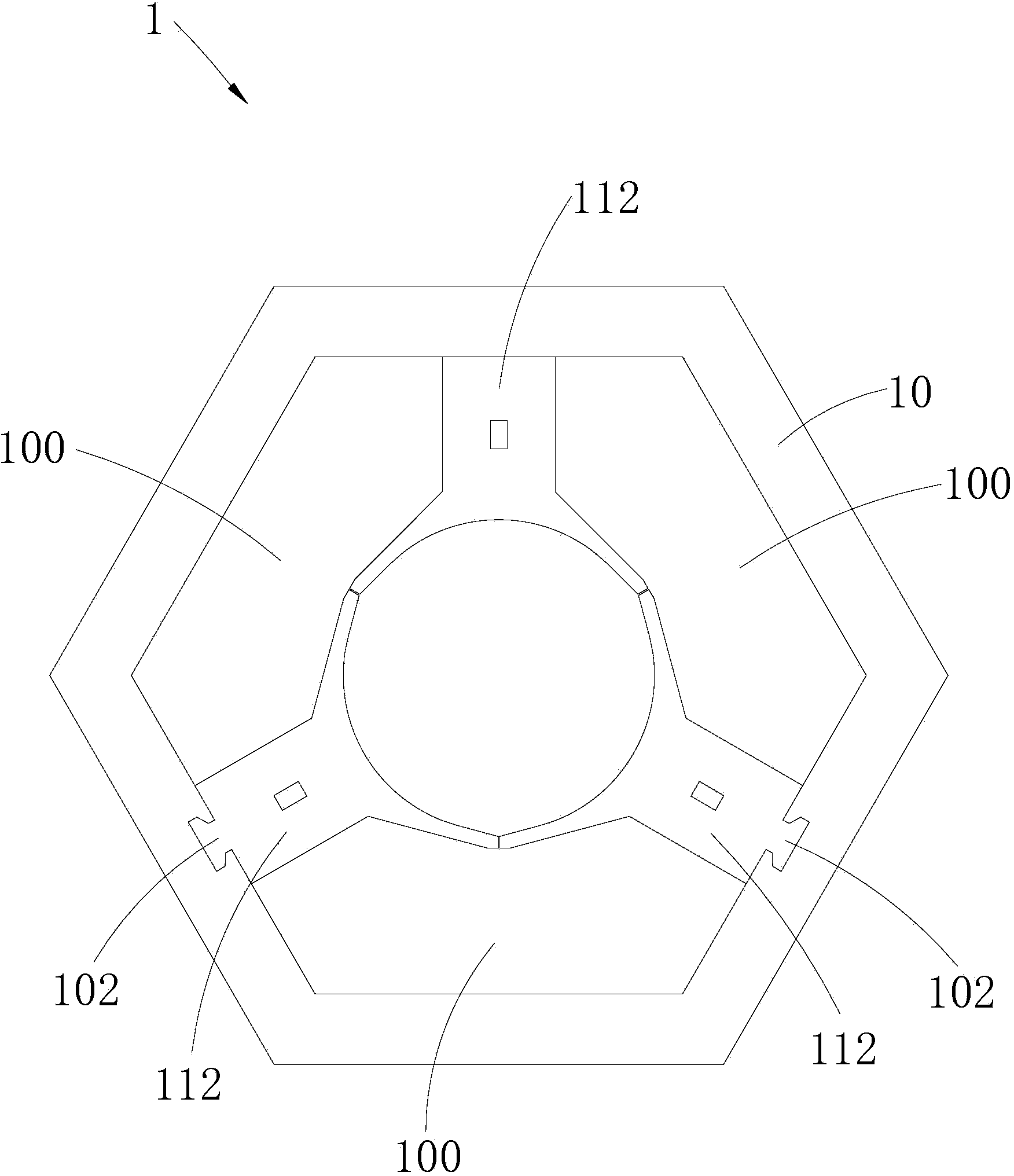 Stator iron core, stator and motor