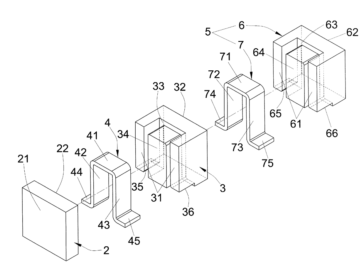 Multiple winding inductor assembly